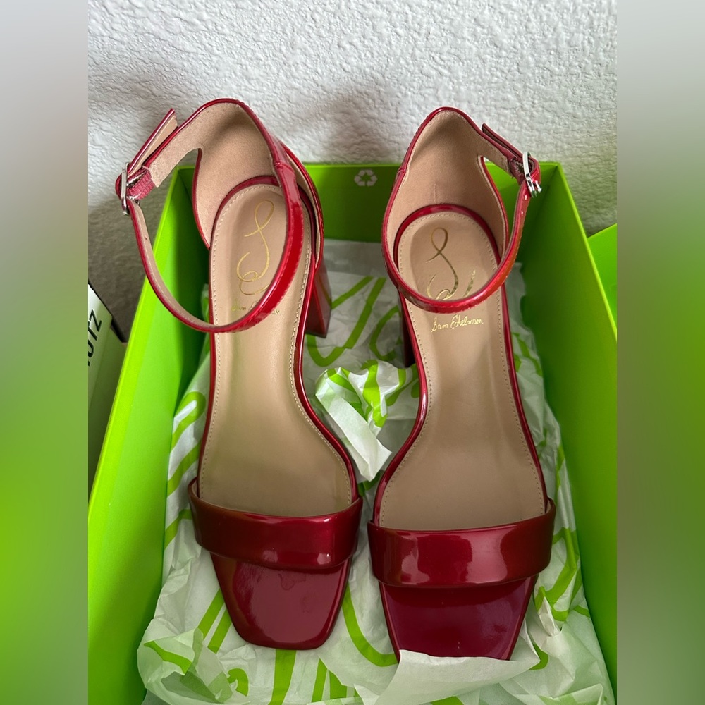 Sam Edelman Cherry Red Heels
